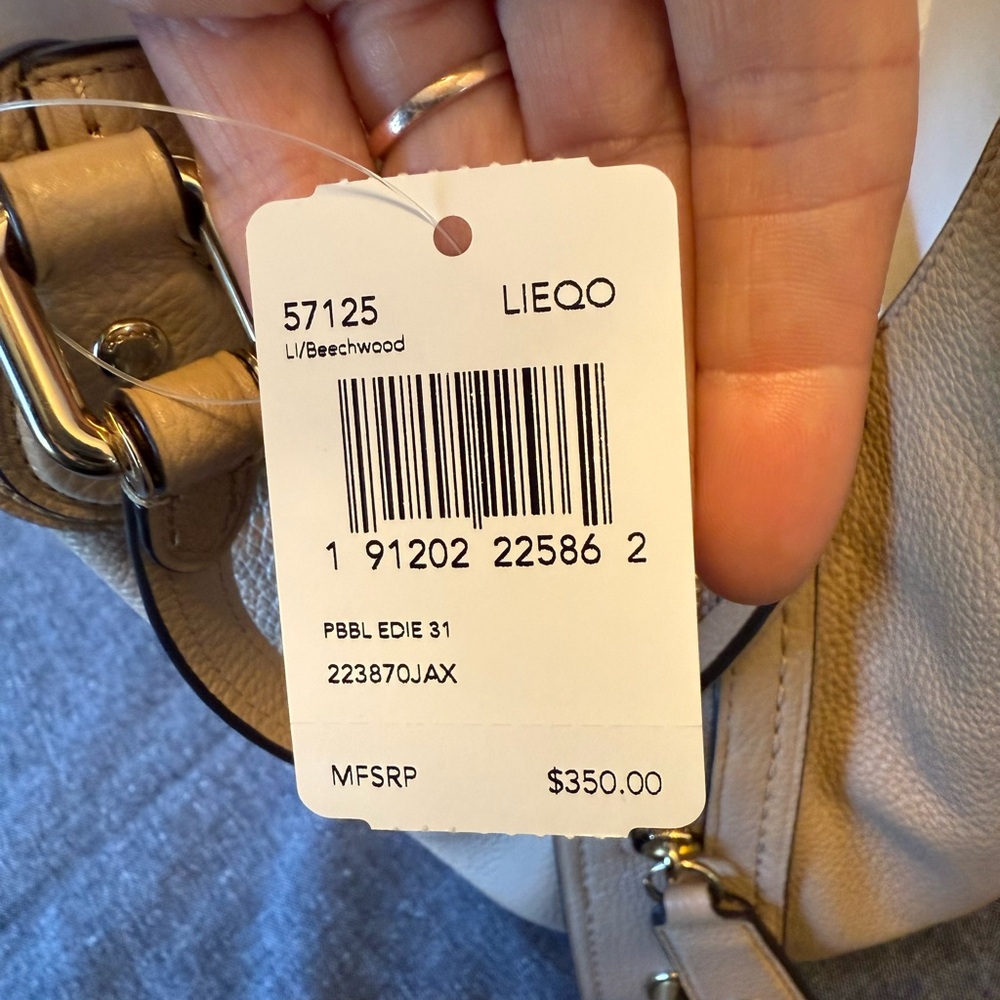 Coach Edie 31 Pebbled Leather Shoulder Bag – Style 57125 - Picture 7 of 12